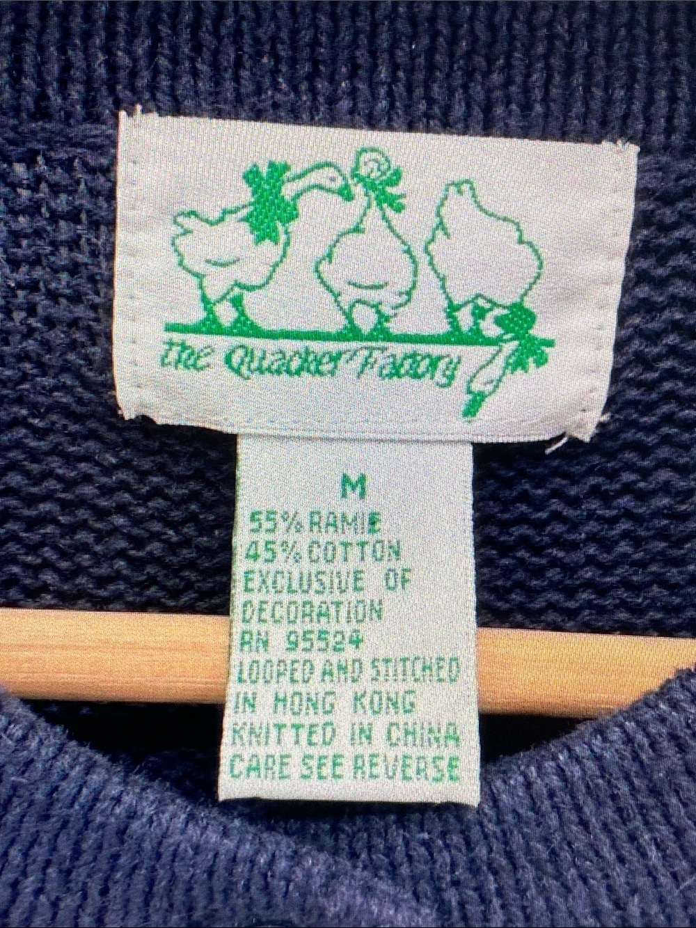 Quacker Factory Navy Cardigan with Multicolor Autumn Appliqués - Picture 2 of 8